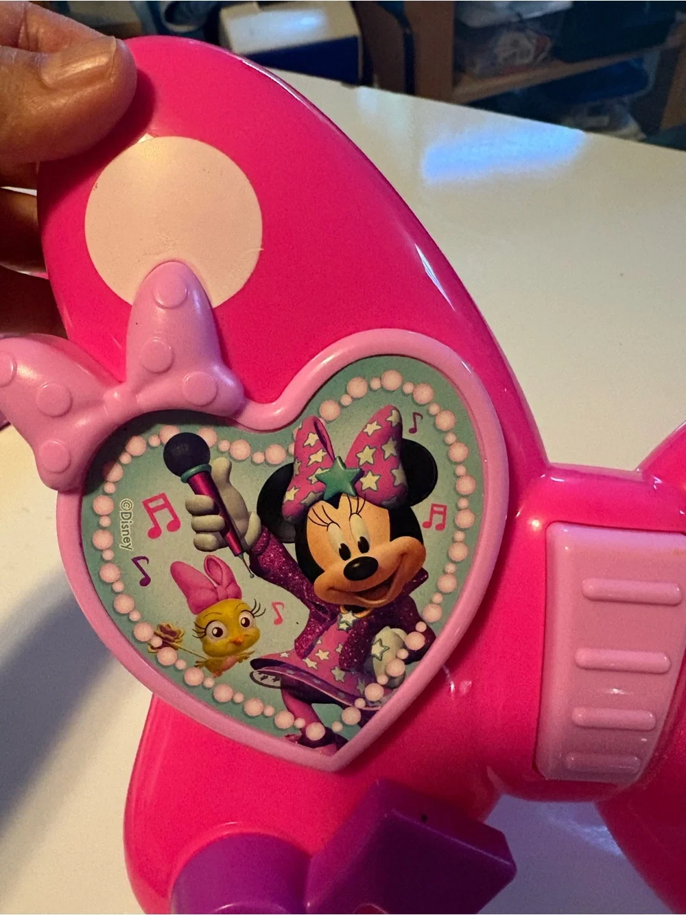 Pink Minnie-Themed Kids Guitar 16